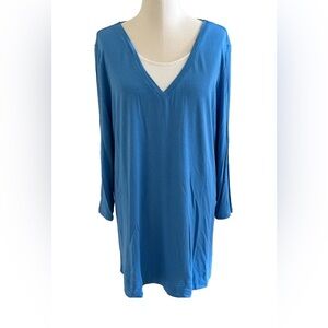☁️ J. Jill Sky Blue V-Neck Blouse 2X – Wearever Wear Comfort ☁️